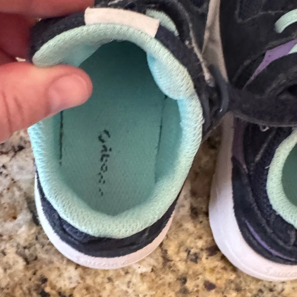 Saucony Kids' Navy and Mint Sneakers